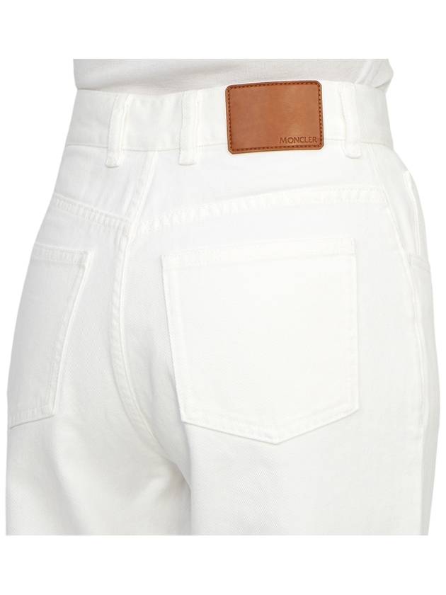 Cropped Straight Pants White - MONCLER - BALAAN 9