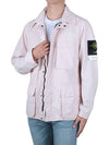 Logo Applique Shell Field Jacket Light Pink - STONE ISLAND - BALAAN 4