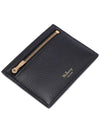 Classic Grain Leather Zipper Card Wallet Black - MULBERRY - BALAAN 6