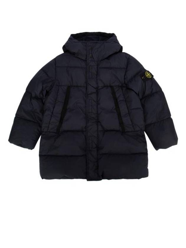 Kids Wappen Patch Down Long Padding Navy - STONE ISLAND - BALAAN 1