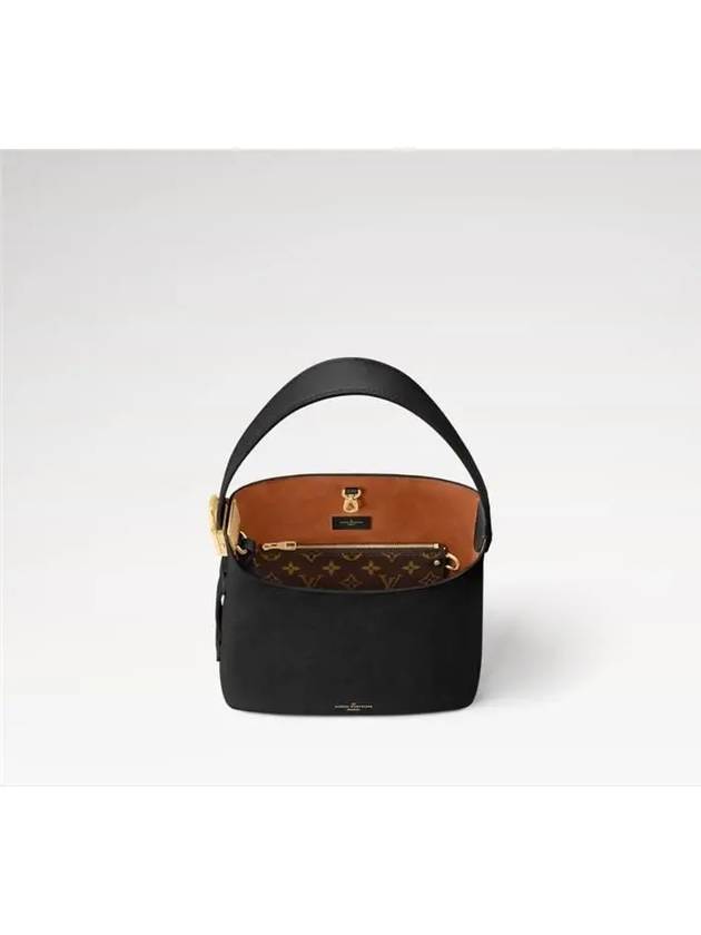 Low Key Hobo Calfskin Shoulder Bag Black - LOUIS VUITTON - BALAAN 4