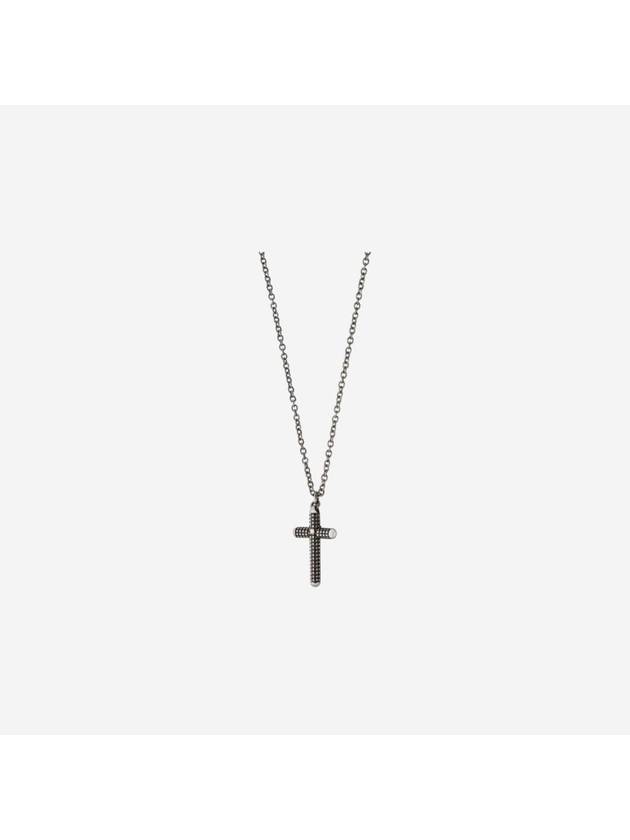 Metropolitan Diamond Cross Necklace Black Gold - DAMIANI - BALAAN 1