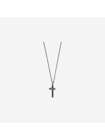 Metropolitan Diamond Cross Necklace Black Gold - DAMIANI - BALAAN 1