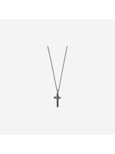 Metropolitan Diamond Cross Necklace Black Gold - DAMIANI - BALAAN 1