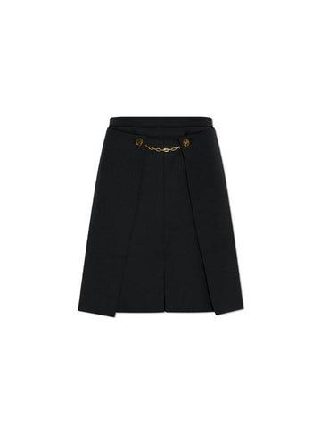 Ganni Skirt With Decorative Appliqué, Women's, Black - GANNI - BALAAN 1