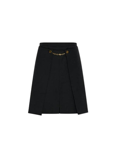 Ganni Skirt With Decorative Appliqué, Women's, Black - GANNI - BALAAN 1