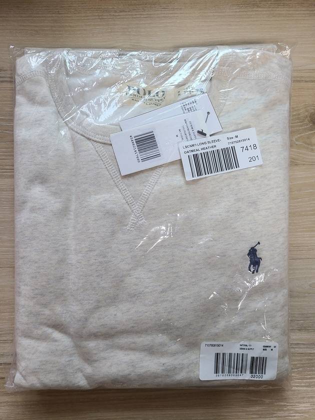 Embroidery Logo Sweatshirt Oatmeal Header - POLO RALPH LAUREN - BALAAN 4