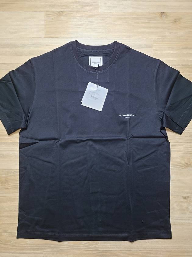 Cotton Square Label T-Shirt Black - WOOYOUNGMI - BALAAN 6