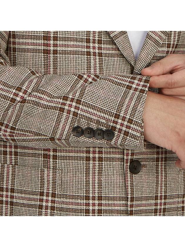 Men's Check Jacket Brown - RVR LARDINI - BALAAN 11