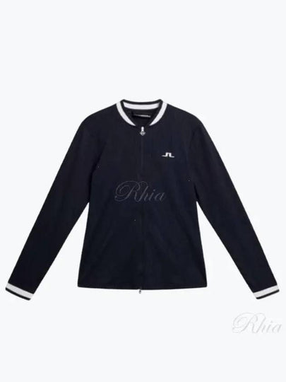 Women's Leonor Mid Layer Golf Zip-Up Jacket Navy - J.LINDEBERG - BALAAN 2