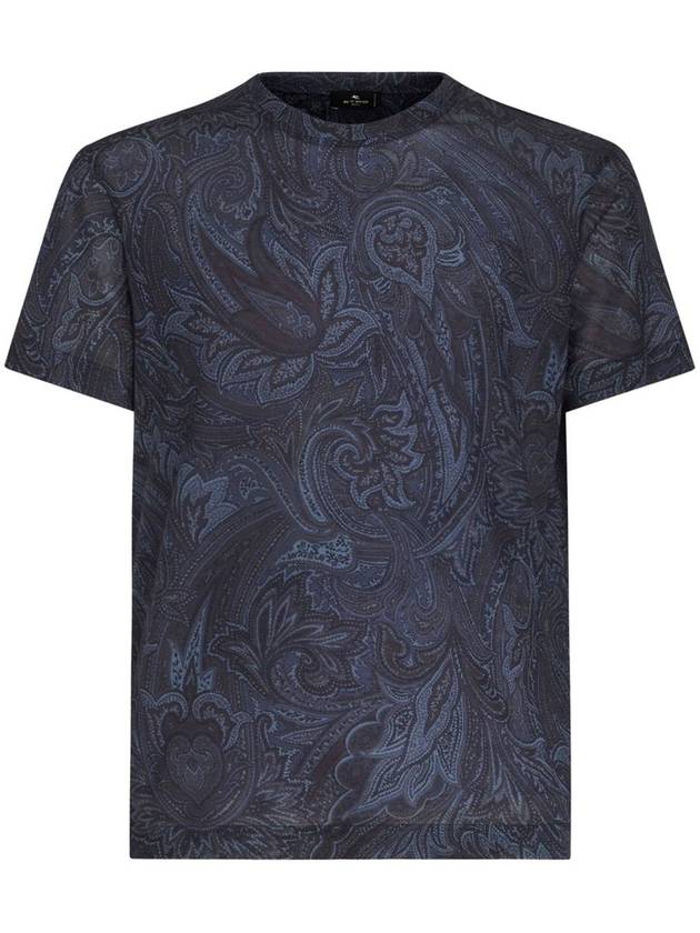 Etro T-Shirt With Paisley Print - ETRO - BALAAN 1