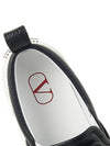 V logo leather slip-ons black - VALENTINO - BALAAN 8