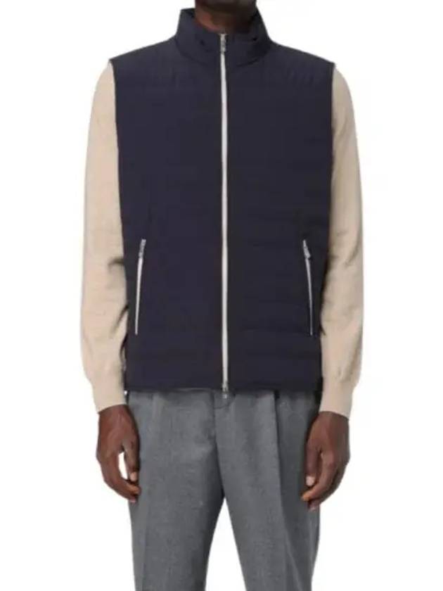 Zip-Up Down Vest Dark Blue - BRUNELLO CUCINELLI - BALAAN 2