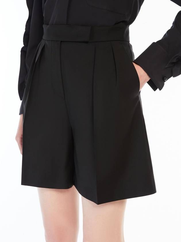 Jessica Virgin Wool Shorts Black - MAX MARA - BALAAN 2