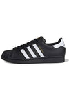 Men's Superstar Low Top Sneakers Core All Black - ADIDAS - BALAAN 2