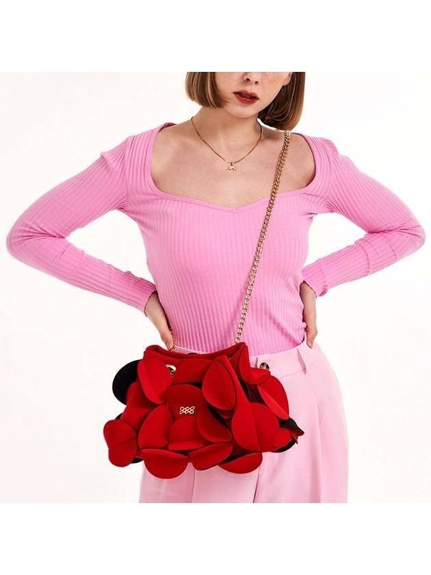 Flower Chain Cross Bag Red - SUIN - BALAAN 1