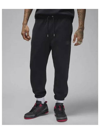 Jordan Flight Fleece Track Pants Black - NIKE - BALAAN 1