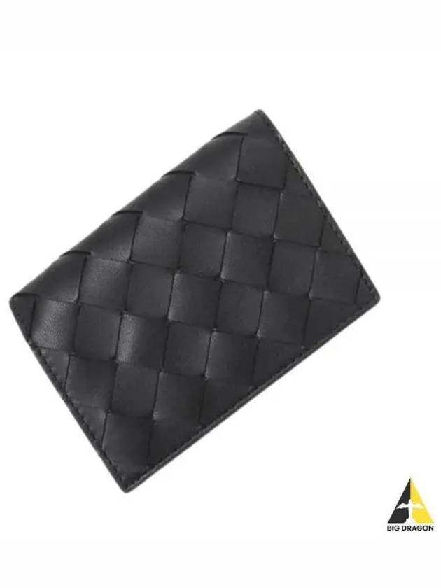 Intrecciato Card Wallet Black - BOTTEGA VENETA - BALAAN 2