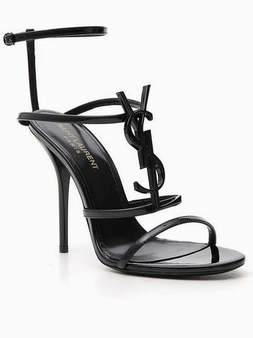 SS Cassandra Sandals Black - SAINT LAURENT - BALAAN 1