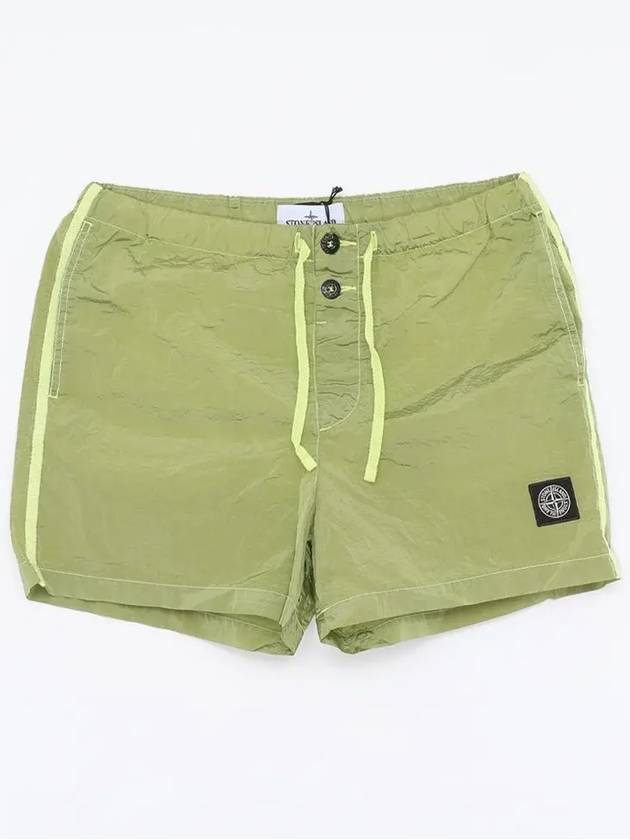 Swimming Nylon Trunk Shorts Lemon Green - STONE ISLAND - BALAAN 3