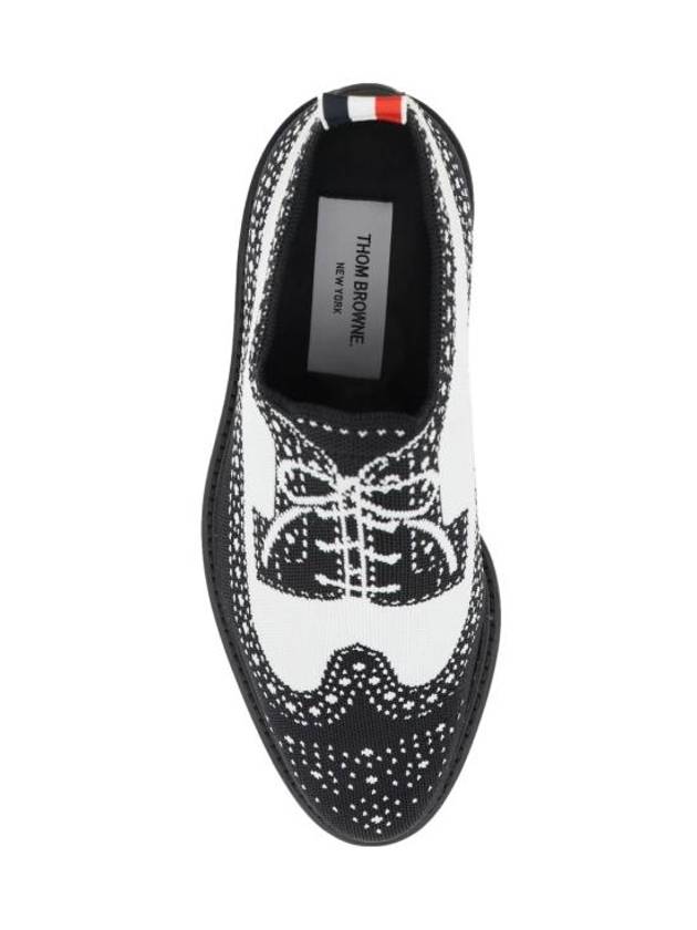 Trompe L'oeil Long Wing Knit Brogue Black - THOM BROWNE - BALAAN 3