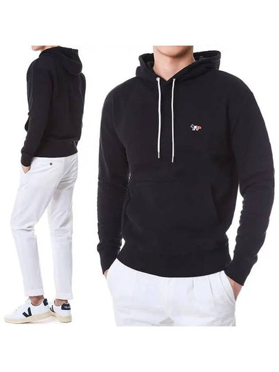 Tricolor Fox Patch Classic Hoodie Black - MAISON KITSUNE - BALAAN 2