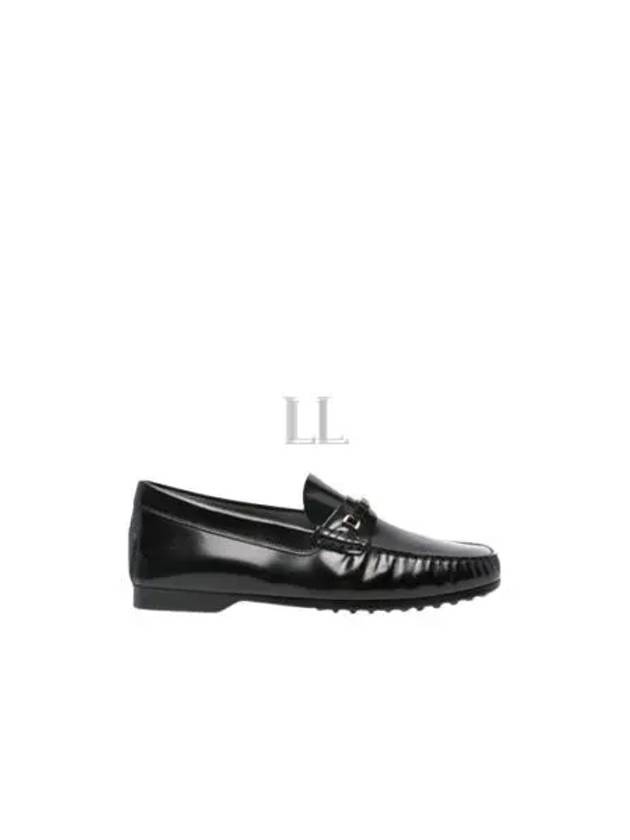 Women's City Gommino Leather Driving Shoes Black - TOD'S - BALAAN 2