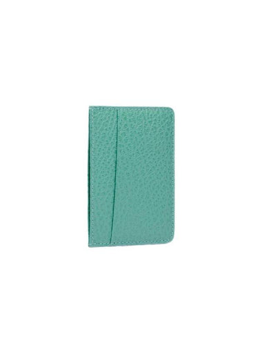 Grain Leather Stitch Card Wallet Green - MAISON MARGIELA - BALAAN 1