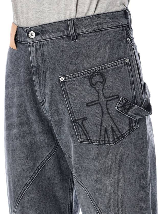 JW Anderson Cotton Twisted Workwear Denim Pants - JW ANDERSON - BALAAN 3