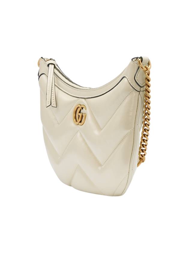 Marmont Small Leather Shoulder Bag White - GUCCI - BALAAN 2