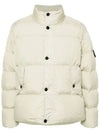 Garment Dyed Crinkle Reps Down Padding Beige - STONE ISLAND - BALAAN 2