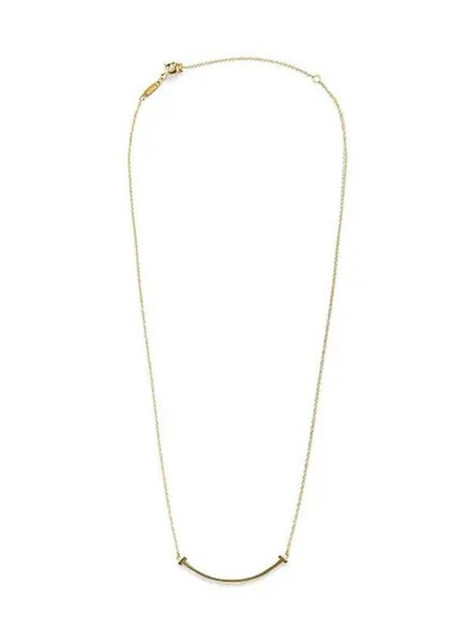 T Smile Pendant Large Necklace Rose Gold 33637152 - TIFFANY & CO. - BALAAN 1