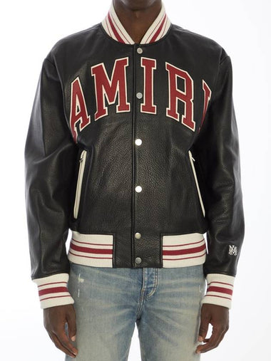 Amiri Leather Bomber Jacket - AMIRI - BALAAN 1