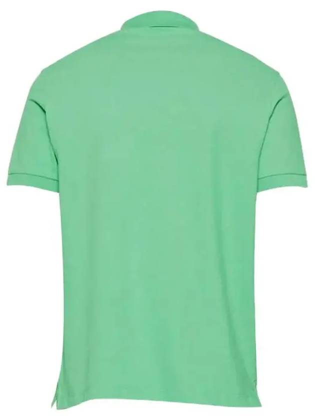 Pique Stretch Cotton Short Sleeve Polo Shirt Green - STONE ISLAND - BALAAN 3