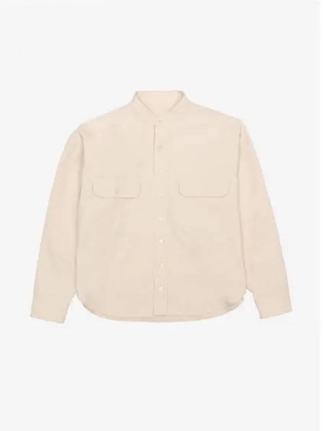 MANDARIN COLLAR SHIRT IVORY - BENSIMON - BALAAN 1