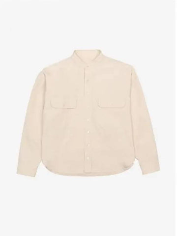 MANDARIN COLLAR SHIRT IVORY - BENSIMON - BALAAN 1