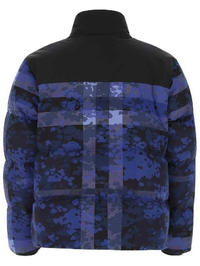 Burberry Men's Oceanic Blue Buckley Camouflage Check Puffer Jacket, Size X-Large - BURBERRY - BALAAN 2