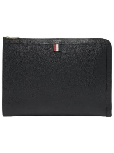 Pebble Document Folio Clutch Black - THOM BROWNE - BALAAN 1