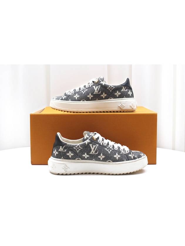 Time Out Denim Monogram Sneakers Size 36 1AAW20 - LOUIS VUITTON - BALAAN 2