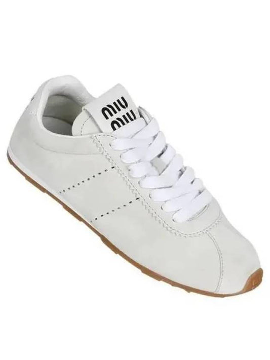 MIU logo suede sneakers 270384 - MIU MIU - BALAAN 1