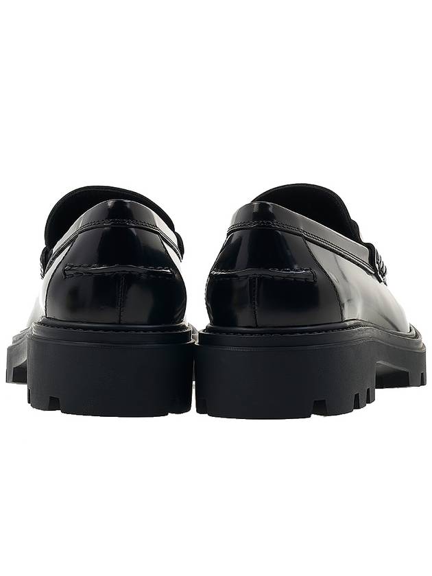 T Timeless Leather Loafers Black - TOD'S - BALAAN 5