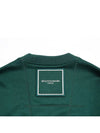 Men's Back Square Label Round Cotton Sweatshirt Sweatshirt Green W233TS21718F - WOOYOUNGMI - BALAAN 4