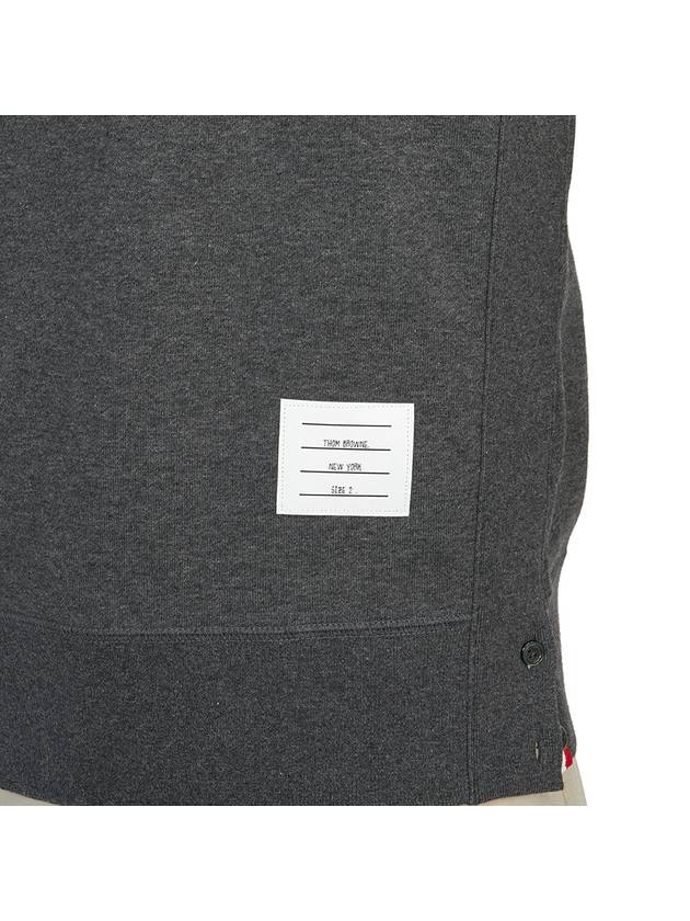 4 Bar Loopback Jersey Sweatshirt Dark Grey - THOM BROWNE - BALAAN 8