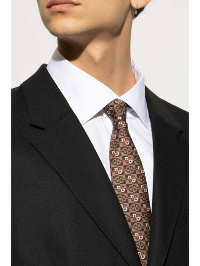 Dolce & Gabbana Patterned Tie, Men's, Brown - DOLCE&GABBANA - BALAAN 2