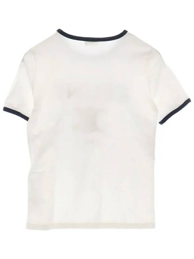 Paris T-Shirt in Cotton Jersey Black White - CELINE - BALAAN 4