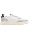 Men's Medalist Mesh Suede Low Top Sneakers White - AUTRY - BALAAN 5