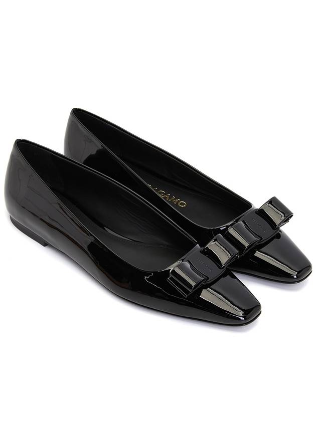 Ferragamo ANZ NERO 0763716 Women s Flat Shoes Foot C - SALVATORE FERRAGAMO - BALAAN 3