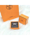 Small Chaine D'Ancre Enchainee Ring Silver - HERMES - BALAAN 3