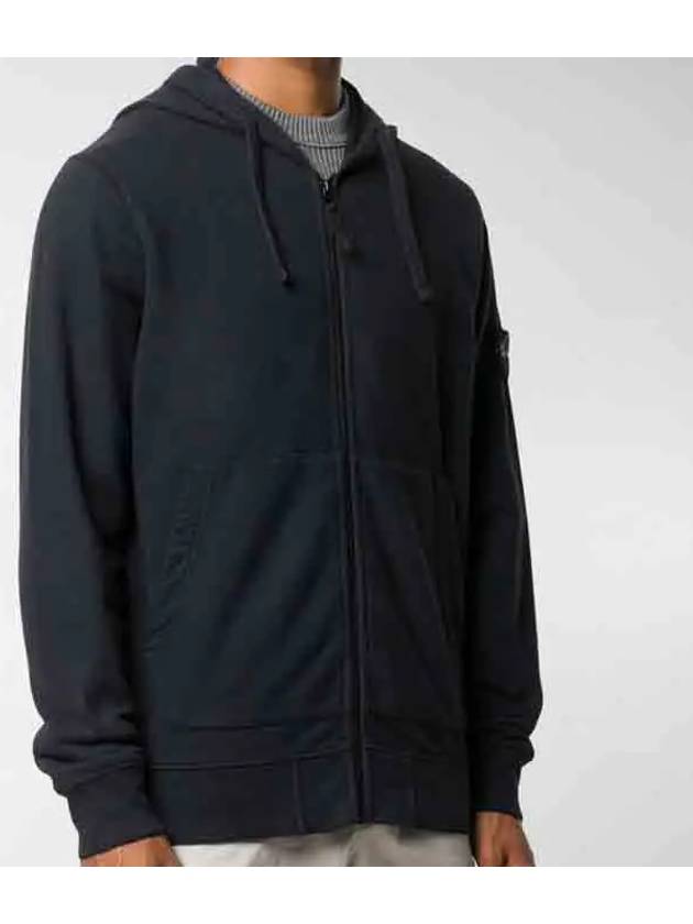 Wappen Logo Zip Up Hoodie Navy - STONE ISLAND - BALAAN 5