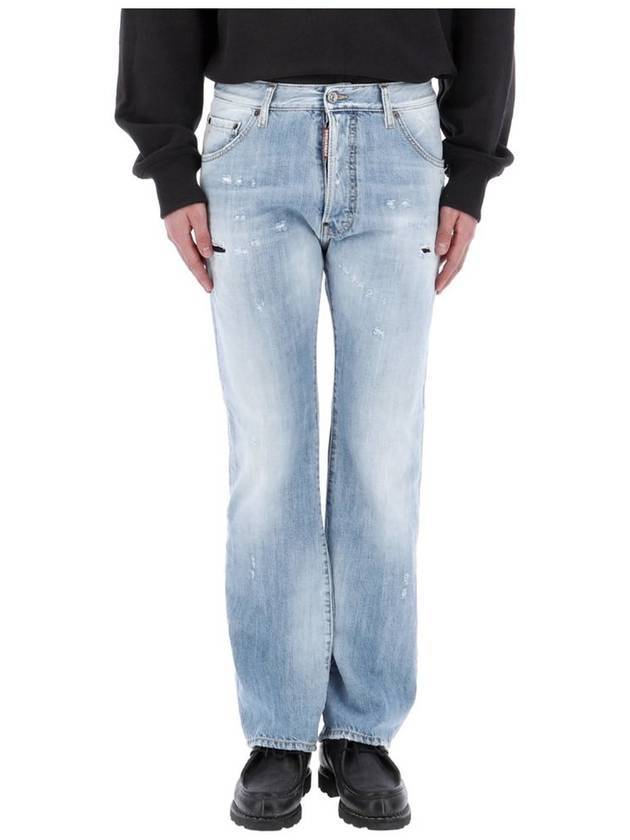 Beverly Hills Light Wash Flare Bootcut Jeans Blue - DSQUARED2 - BALAAN 1